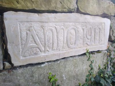 Anno 1911 - hand made in 2022 out of Obernkichener Sandstone...